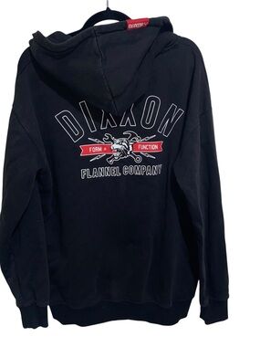Dixxon Flannel Co Hoodie Mens Large Black Logo Sweatshirt Casual Outdoor Pockets
